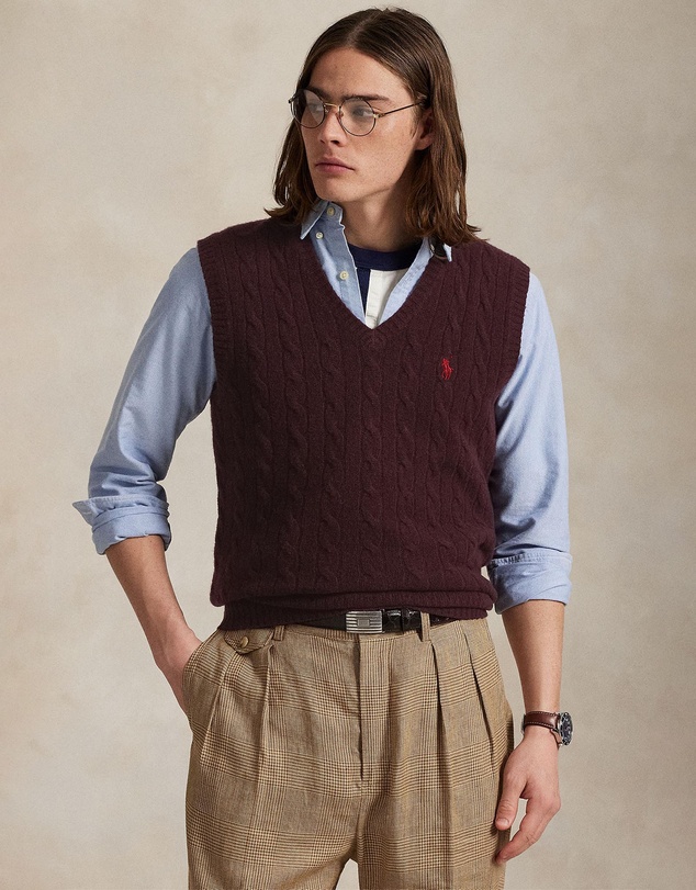 Polo Ralph Lauren - ICONIC EXCLUSIVE - Cable-Knit Wool-Cashmere Sweater Vest