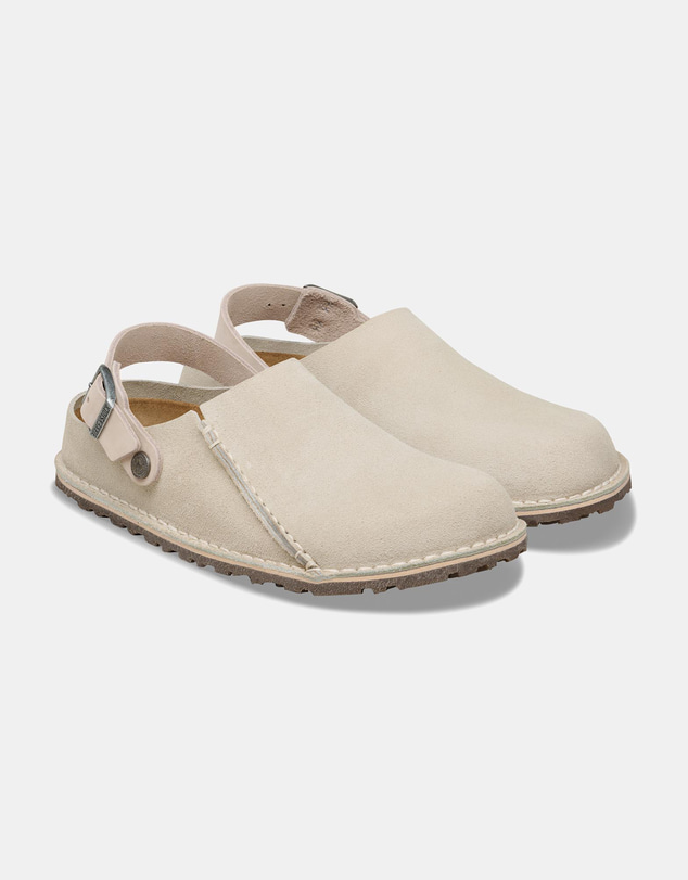 Birkenstock - Lutry Oyster Suede Leather Regular - Unisex