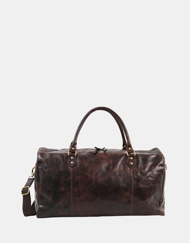 Pierre Cardin - Pierre Cardin Smooth Leather Overnight Bag