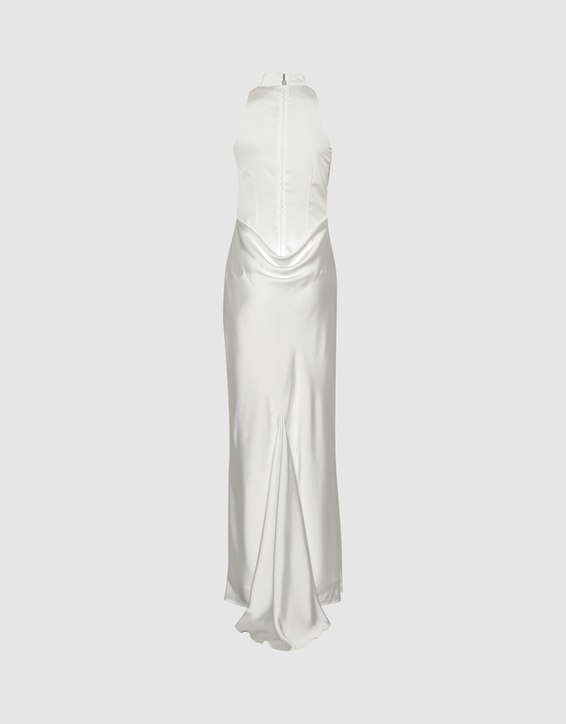 ROTATE - Satin Maxi Train Dress