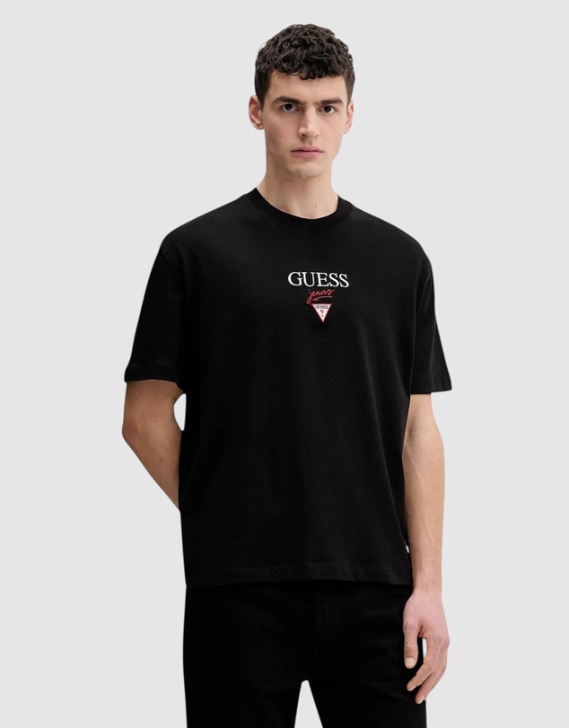 GUESS Jeans - GUESS JEANS Short Sleeve Oversized Baker Logo T-Shirt