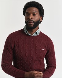Gant - Cotton Cable Crew Neck Knit