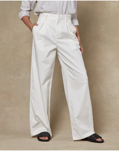 DRICOPER DENIM - Maya Ivory Wide Leg Pants
