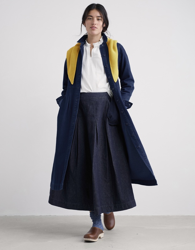Seasalt - Seasalt Cornwall Blue Outlines Shirt Dress
