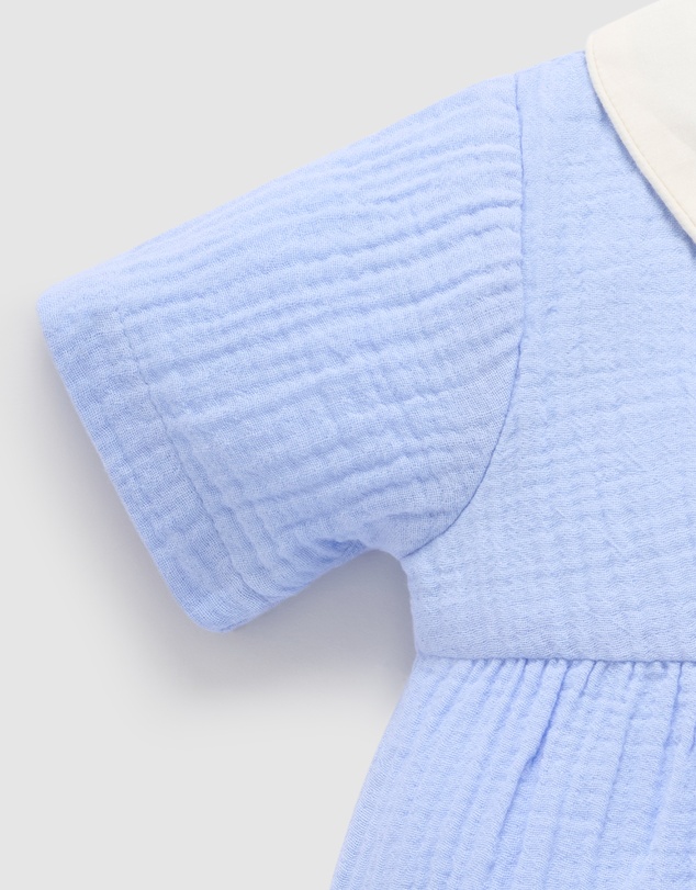 Purebaby - Romper with Collar -Kids-Babies