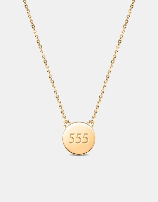 Mestige - Angel Number Necklace 555 - 18K Gold Plated