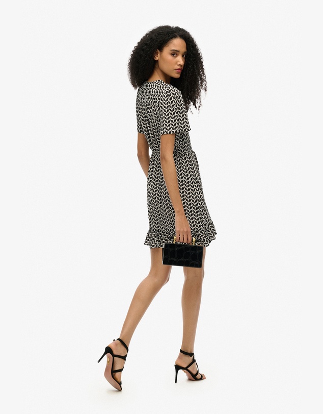 Superdry - Short Sleeve Mini Wrap Slim Fit Dress
