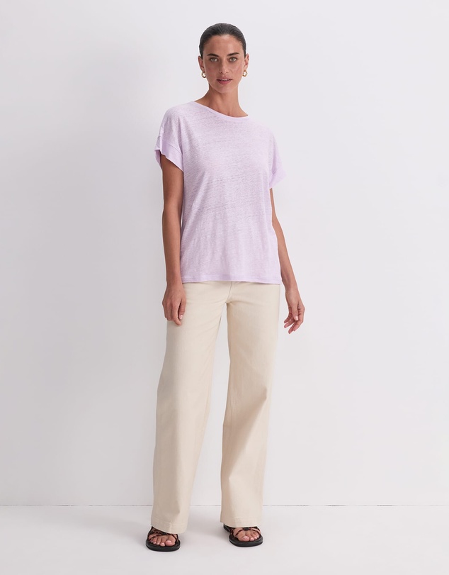 Sportscraft - Tonia Crew Neck Linen Tee