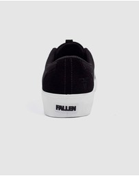 Fallen Footwear - Fallen Footwear Phoenix Kids Vulcanised Sole Shoes Black/White