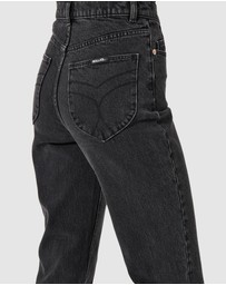 Rolla's - Loulou Straight Jean Long - Black Sand