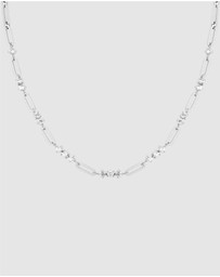 Rosefield - Graduated Crystal Silver-Tone Necklace
