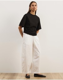 Atmos&Here - Short Sleeve Funnel Neck T-Shirt