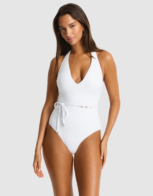 Sea Level Australia - De Luxe V Neck Halter One Piece