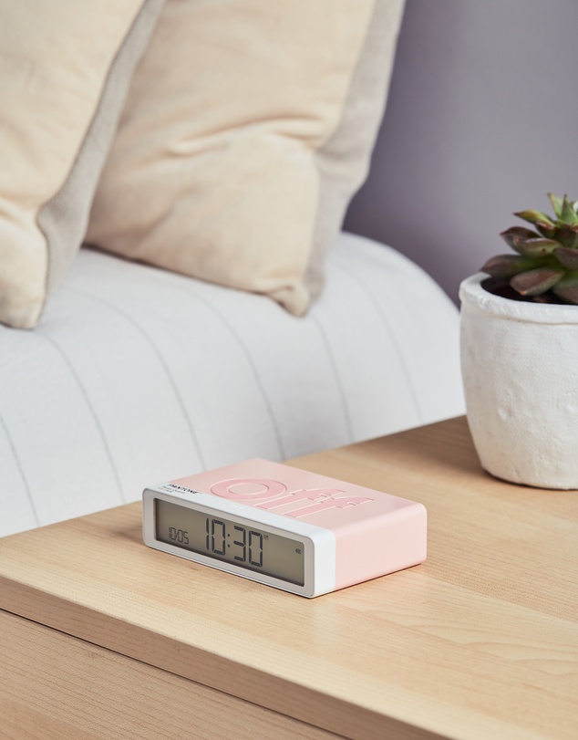 Lexon - Lexon Flip Classic Reversible Alarm Clock PANTONE - Rose Pink