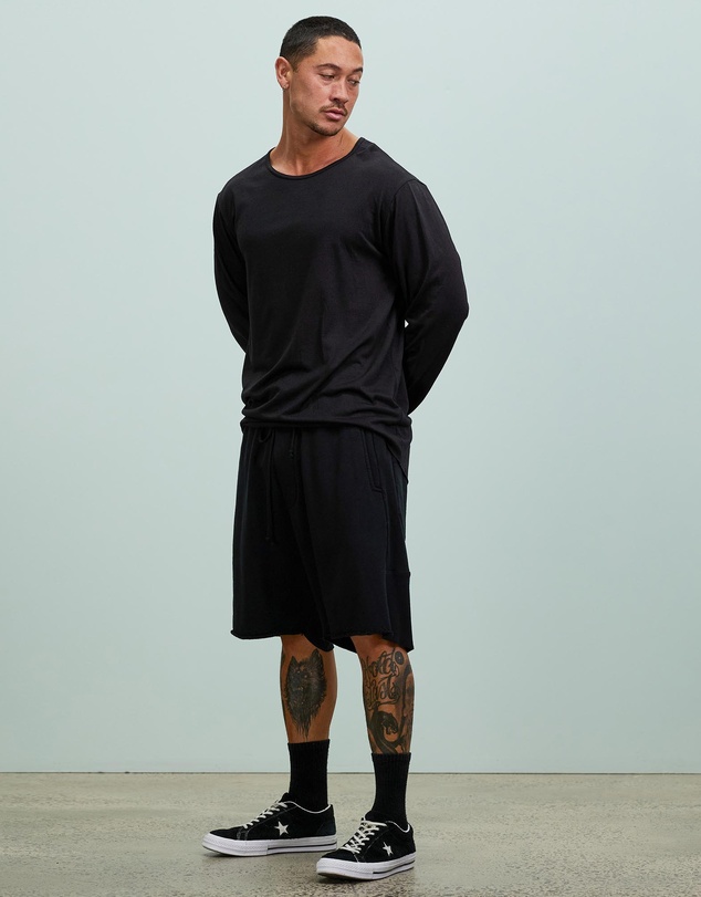 Surrounded By Ghosts - The Andesine Low Crotch French Terry Drawstring Shorts