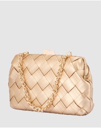 Olga Berg - Quinn Woven Clutch
