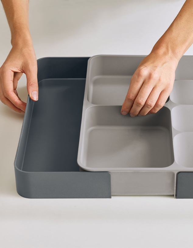 Joseph Joseph - DrawerStore™ Expanding Cutlery, Utensil & Gadget Organiser (Grey)