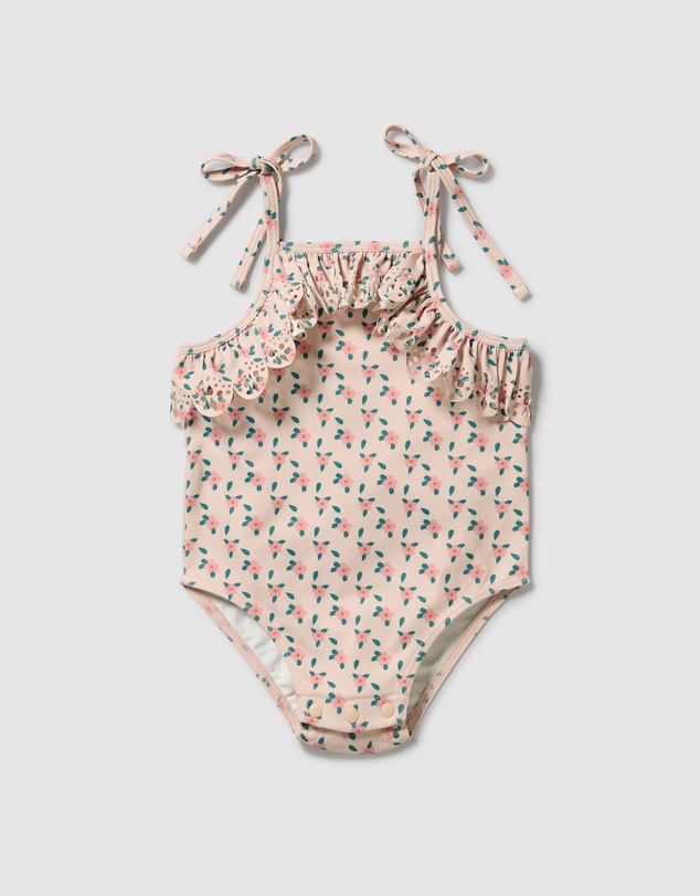 Wilson & Frenchy - Little Blossom Cutwork Swimsuit - Babies-Kids