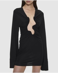 Christopher Esber - Salacia Ruched LS Mini Dress