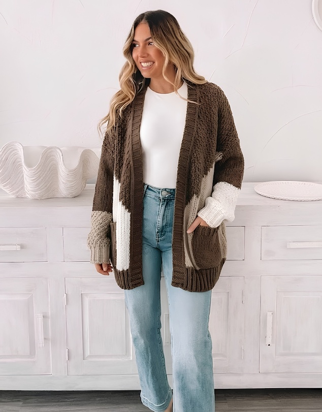 Esther & Co - Felisha Knit - Cream Multi