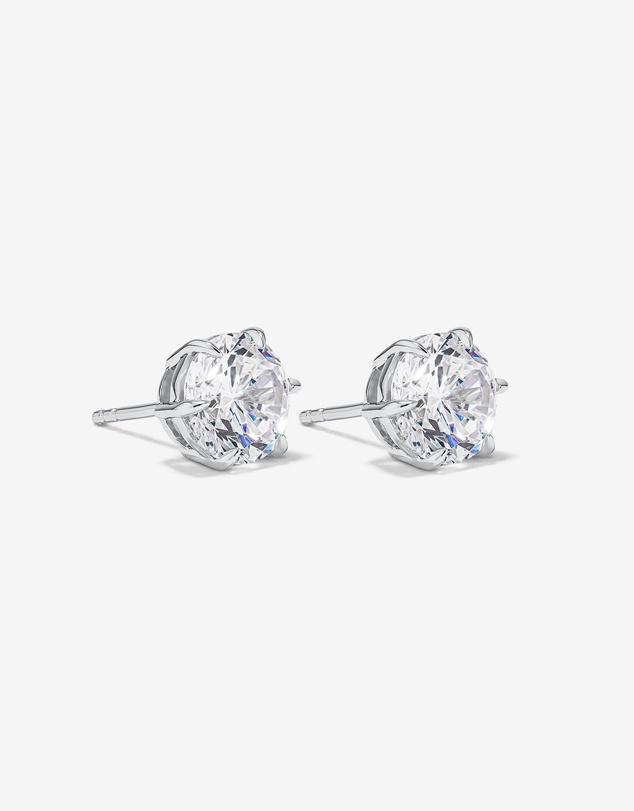 Michael Hill - 9.5mm Round Brilliant Cubic Zirconia Stud Earrings in Sterling Silver