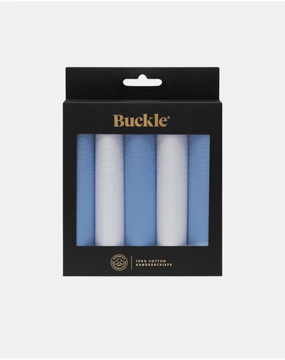 Buckle - Skyline 5-Pack 100% Sustainable Cotton Handkerchief Set