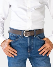 Buckle - Cassidy. Australian Made Buffalo Leather Belt. 38mm width.