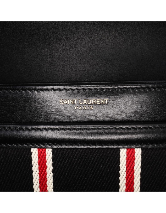 Pre-Loved by Azura Reborn - Pre-Loved Small Canvas Striped Solferino Satchel In Box