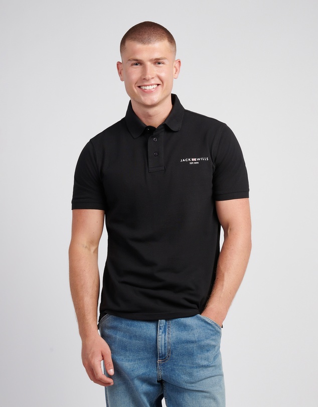 Jack Wills - Chest Union Flag Piqué Polo