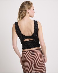 Alice In The Eve - Belle Ruched Satin Cami Top