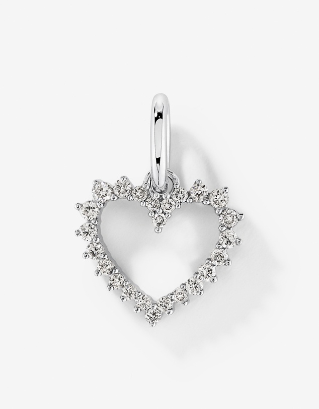 Michael Hill - Diamond Open Love Heart Pendant in 10kt White Gold