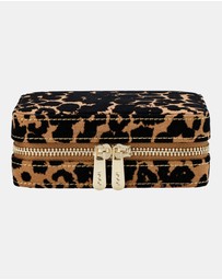 Wolf - WOLF Savanna Leopard Print Jewellery Zip Case