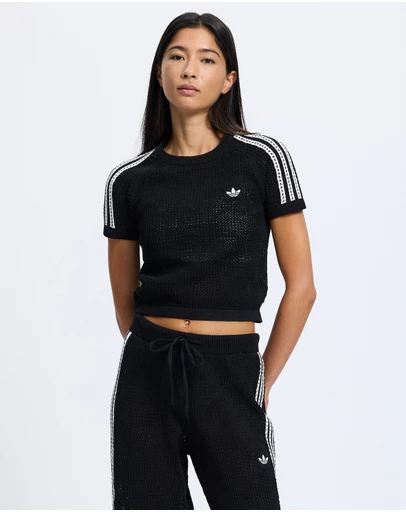 adidas Originals - Knitted Crochet Cali Tee