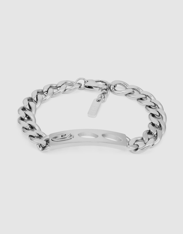 Diesel - D Logo Silver Bracelet
