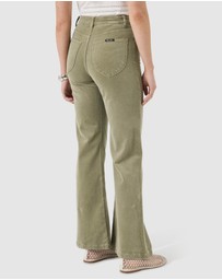 Rolla's - Eastcoast Flare Baby Cord Jean - Olive