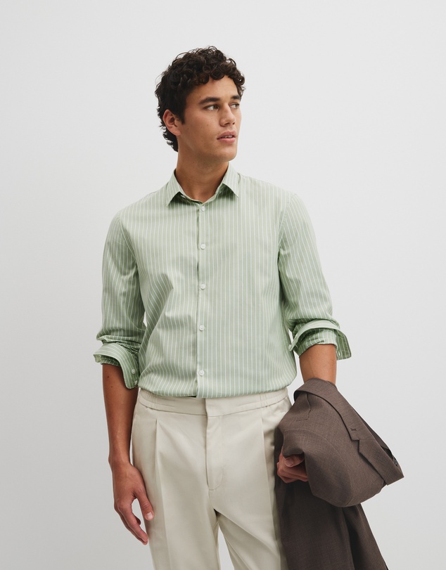 Country Road - Slim Cut & Sew Stripe Shirt