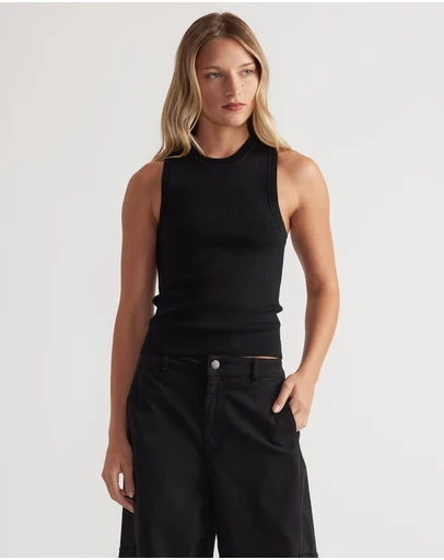 Decjuba - Ava Crew Neck Knit Tank