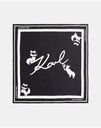 Karl Lagerfeld - Ikon Signature Silk Scarf