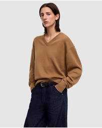 ARKET - Cotton-Wool V-Neck Jumper