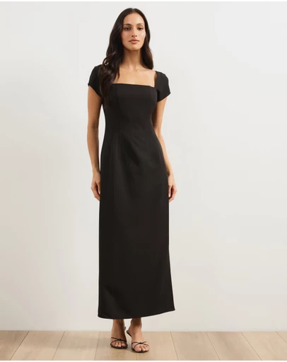 Atmos&Here - Sadie Cap Sleeve Midi Dress