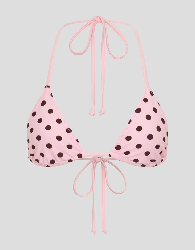 Vacay Swimwear - Rio Top Pink Polka