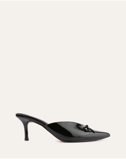 BLACK CRINKLE PATENT