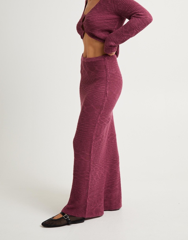 Subtitled - Paige Boucle Knit Maxi Skirt