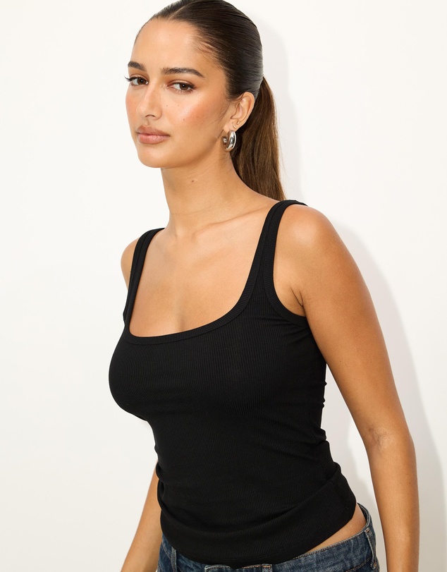 Dazie - Edie Rib Tank Top