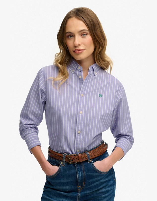 Superdry - Slim Oxford Button Down Long Sleeve Shirt
