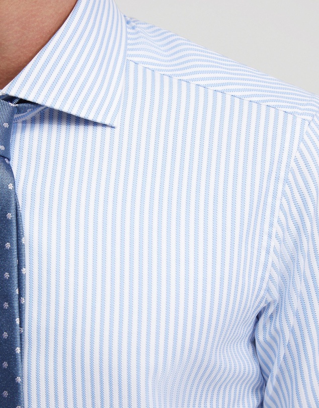 Oxford - Trafalgar Cotton Striped Shirt