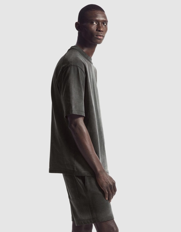 COS - Oversized Faded Mock-Neck Shirt