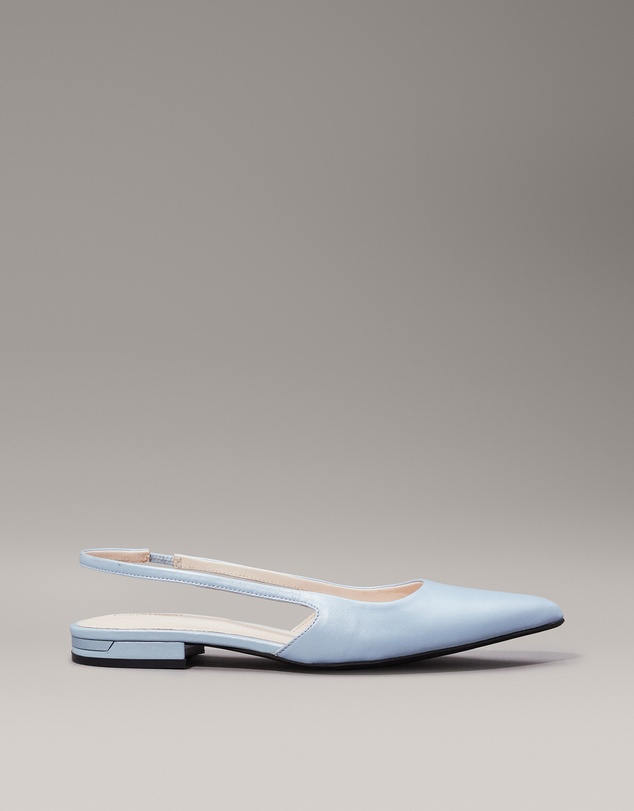 Calvin Klein - Leather Slingback Ballerinas