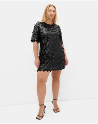 City Chic - Adorn Sequin Mini Dress