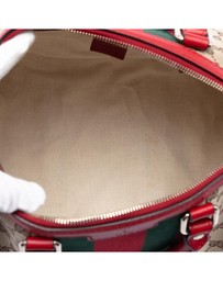 Pre-Loved by Azura Reborn - Pre-Loved Medium GG Canvas Web Joy Boston Bag